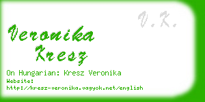 veronika kresz business card